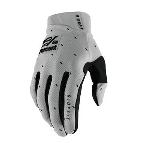 100% 2 RIDEFIT GLOVES SLASHER SILVER 