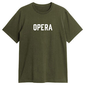 OPERA FONT PREMIUM S/S TEE MILITARY GREEN