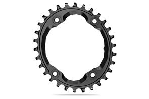 ABSOLUTE BLACK OVAL PREMIUM SHIMANO XTR M9000 ASYMMETRICAL NW CHAINRING BLACK