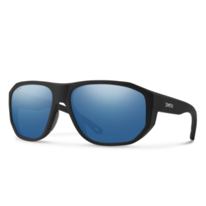 SMITH OUTRIGGER MATTE BLACK + CHROMAPOP GLASS POLARIZED BLUE MIRROR LENS