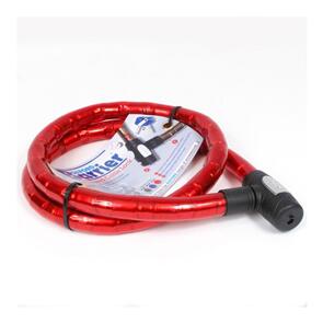 OXFORD BARRIER ARMOURED CABLE LOCK - RED