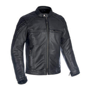 OXFORD ROUTE 73 2.0 MENS LEATHER JACKET BLK
