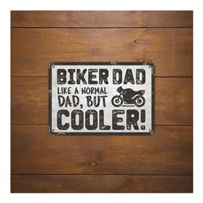 OXFORD GARAGE METAL SIGN: BIKER DAD COOLER