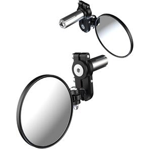 OXFORD FOLD AWAY MIRROR BLK - PAIR