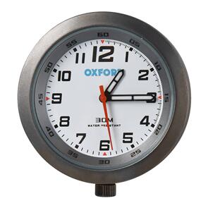 OXFORD CLOCK TIT CASE & WHT FACE W/BRKT