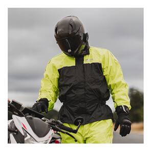 OXFORD RAINSEAL OVER JACKET BLACK/FLURO