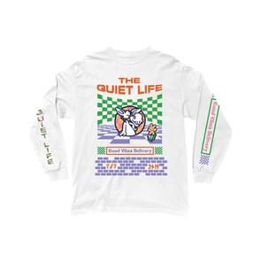 THE QUIET LIFE GOOD VIBES DELIVERY LS TEE WHITE