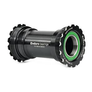 ENDURO PREMIUM BOTTOM BRACKET T47 INTERNAL TO 24MM CRANKS STAINLESS STEEL BLACK