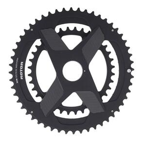 ROTOR ROTOR SPIDERRING DM ROUND CHAINRING 52/36 BLACK
