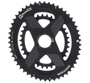 ROTOR ROTOR SPIDERRING Q RINGS DM OVAL CHAINRING 53/39T BLACK