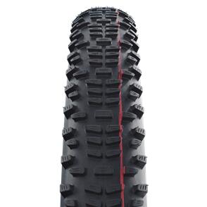 SCHWALBE RACING RALPH 29 X 2.35 EVOLUTION FOLDING ADDIX SPEED (RED) SUPER GROUND TL-EASY E-25 HS490 BLACK