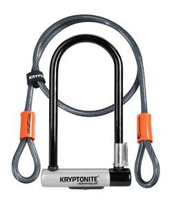 KRYPTONITE LOCK KRYPTOLOK U-LOCK 100 X 230MM KEY W/ 1.2M KRPTOFLEX CABLE &