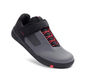 CRANKBROTHERS SHOES STAMP SPEEDLACE GREY / RED BLACK OUTSOLE 