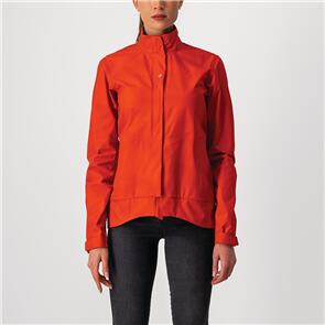 CASTELLI JACKET COMMUTER REFLEX WOMENS FIERY RED 