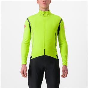 CASTELLI JACKET PERFETTO ROS 2 LONG SLEEVE ELECTRIC LIME/DARK GRAY