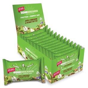 BONK BREAKER PROTEIN & ENERGY BAR APPLE CINNAMON & PEANUT BUTTER 12CT CARTON