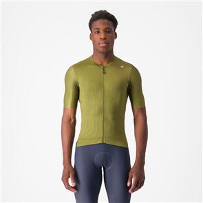 CASTELLI JERSEY ESPRESSO SAGE/ELECTRIC LIME