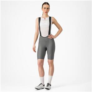 CASTELLI WOMENS BIBSHORT ESPRESSO DT BIBSHORT GUNMETAL GREY