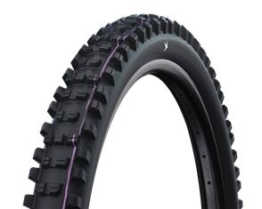 SCHWALBE SHREDDA REAR RADIAL 29X2.50 EV FOLD ADX ULTRA SOFT (PURPLE) GRAVITY PRO TL-READY HS639 BLACK