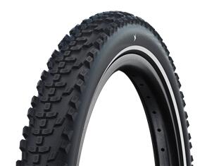 SCHWALBE TYRE SMART SAM CARGO 20 X 2.35 PERFORMANCE WIRE ADDIX-E SUPER DEFENSE TUBE-TYPE E-50 HS624 BLACK