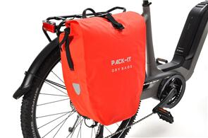 PACK-IT PANNIER BAG WATERPROOF DRYBAG 25L RED