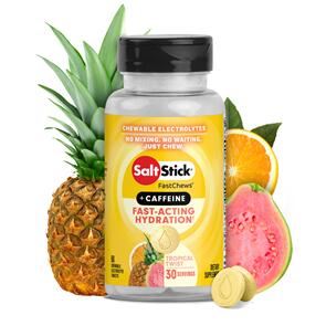 SALTSTICK CAFFEINE FASTCHEWS TROPICAL TWIST BOTTLE OF 60 CHEWS