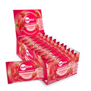 SALTSTICK ENERGY GUMMIES STRAWBERRY 1 BOX WITH 10X 50G PACKS
