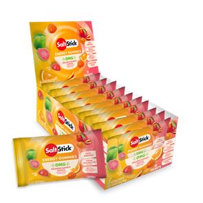 SALTSTICK ENERGY GUMMIES OMG! ORANGE MANGO GUAVA 1 BOX WITH 10X 50G PACKS