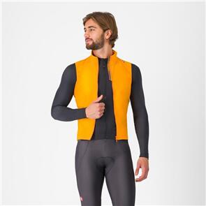 CASTELLI VEST ESPRESSO VIVID ORANGE / DARK GRAY