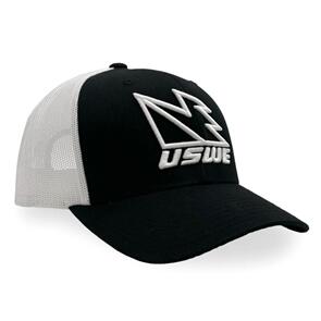 USWE TEAM TRUCKER CAP BLACK/WHITE