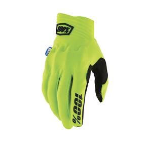 100% 2 COGNITO SMART SHOCK GLOVES FLUO YELLOW 