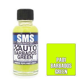 SMS AIRBRUSH PAINT 30ML AUTO COLOUR BARBADOS SCALE MODELLERS SUPPLY