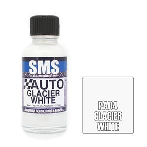 SMS AIRBRUSH PAINT 30ML AUTO COLOUR GLACIER WHITE SCALE MODELLERS SUPPLY