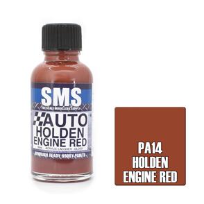 SMS AIRBRUSH PAINT 30ML AUTO COLOUR HOLDEN ENGINE RED SCALE MODELLERS SUPPLY