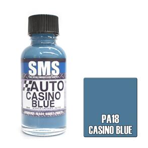 SMS AIRBRUSH PAINT 30ML AUTO COLOUR CASINO BLUE SCALE MODELLERS SUPPLY