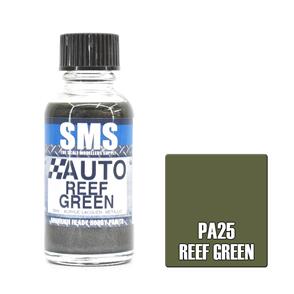SMS AIR BRUSH PAINT 30ML REEF GREEN ACRYLIC LACQUER SCALE MODELLERS SUPPLY