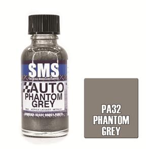 SMS AIR BRUSH PAINT 30ML PHANTOM GREY ACRYLIC LACQUER SCALE MODELLERS SUPPLY