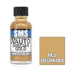 SMS AIR BRUSH PAINT 30ML GRECIAN GOLD ACRYLIC LACQUER SCALE MODELLERS SUPPLY