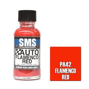 SMS AIR BRUSH PAINT 30ML FLAMENCO RED ACRYLIC LACQUER SCALE MODELLERS SUPPLY