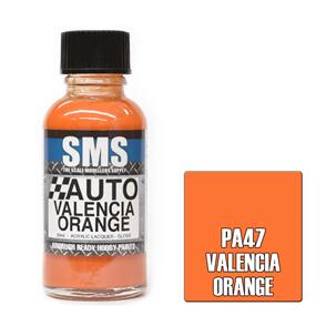SMS AIR BRUSH PAINT 30ML VALENCIA ORANGE ACRYLIC LACQUER SCALE MODELLERS SUPPLY