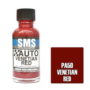 SMS AIRBRUSH PAINT ACRYLIC LACQUER AUTO COLOUR VENETIAN RED 30ML