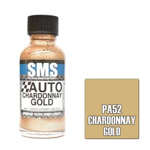 SMS AIRBRUSH PAINT ACRYLIC LACQUER AUTO COLOUR CHARDONNAY GOLD 30ML