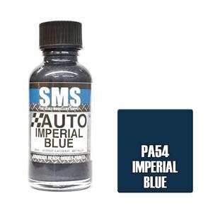 SMS AIRBRUSH PAINT ACRYLIC LACQUER AUTO COLOUR IMPERIAL BLUE 30ML