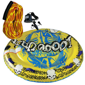 LOOSE UNIT CANNIBAL 57" FLAT ROUND (2 PERSON) WITH ROPE & PUMP PACKAGE