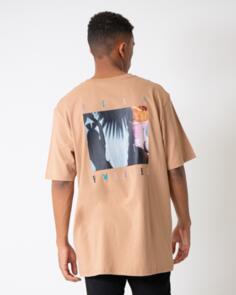 PLAYBOY PLAY FOREVER ORIGINAL FIT S/S TEE TAN