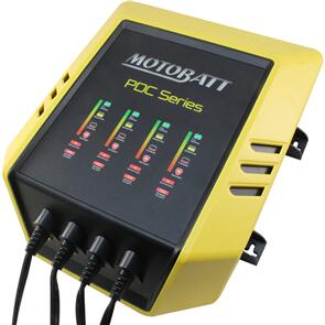 MOTOBATT CHARGER QUAD BANK 12V 2.0A AGM & GEL 9 STAGE