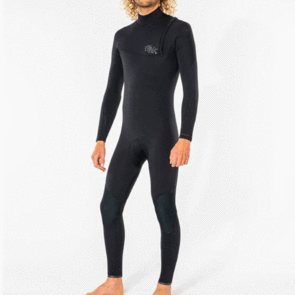 PEAK WETSUITS BY RIP CURL CLIMAX PRO ZIP FREE 3/2MM GB STEAMER BLACK