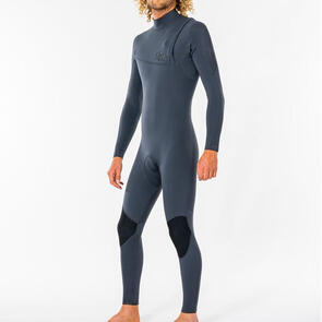 PEAK WETSUITS BY RIP CURL CLIMAX PRO ZIP FREE 3/2MM GB STEAMER CHARCOAL GREY