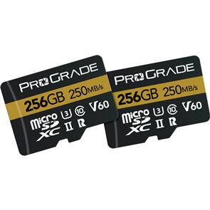 PROGRADE DIGITAL MICRO SDXC GOLD UHS-II 256GB R250MB/S W130MB/S V60 2PK