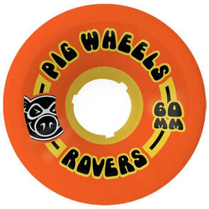 PIG WHEELS ROVER 85A 60 ORANGE/YELLOW CORE
